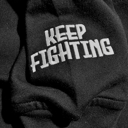 Fitted Hoodie - Keep fighting